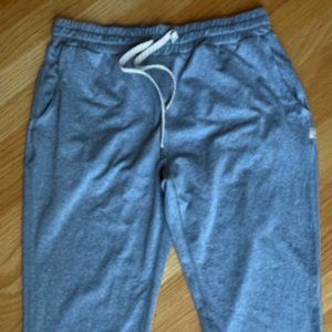 Vuori performance joggers size M light heather grey/blue
